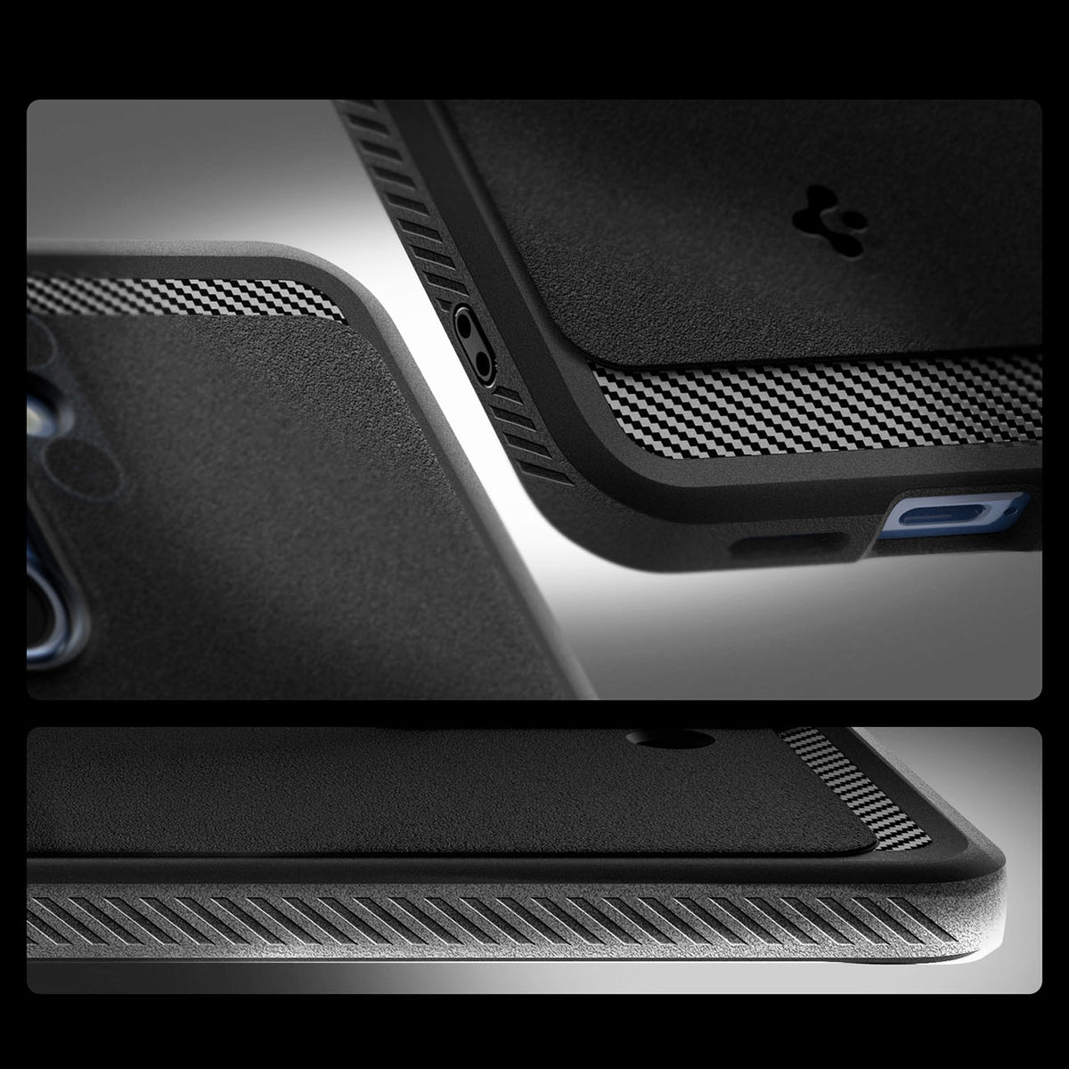 Spigen Rugged Armor MagSafe dėklas Galaxy S25 – juodas
