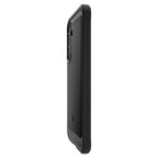 Spigen Rugged Armor MagSafe dėklas Galaxy S25 – juodas
