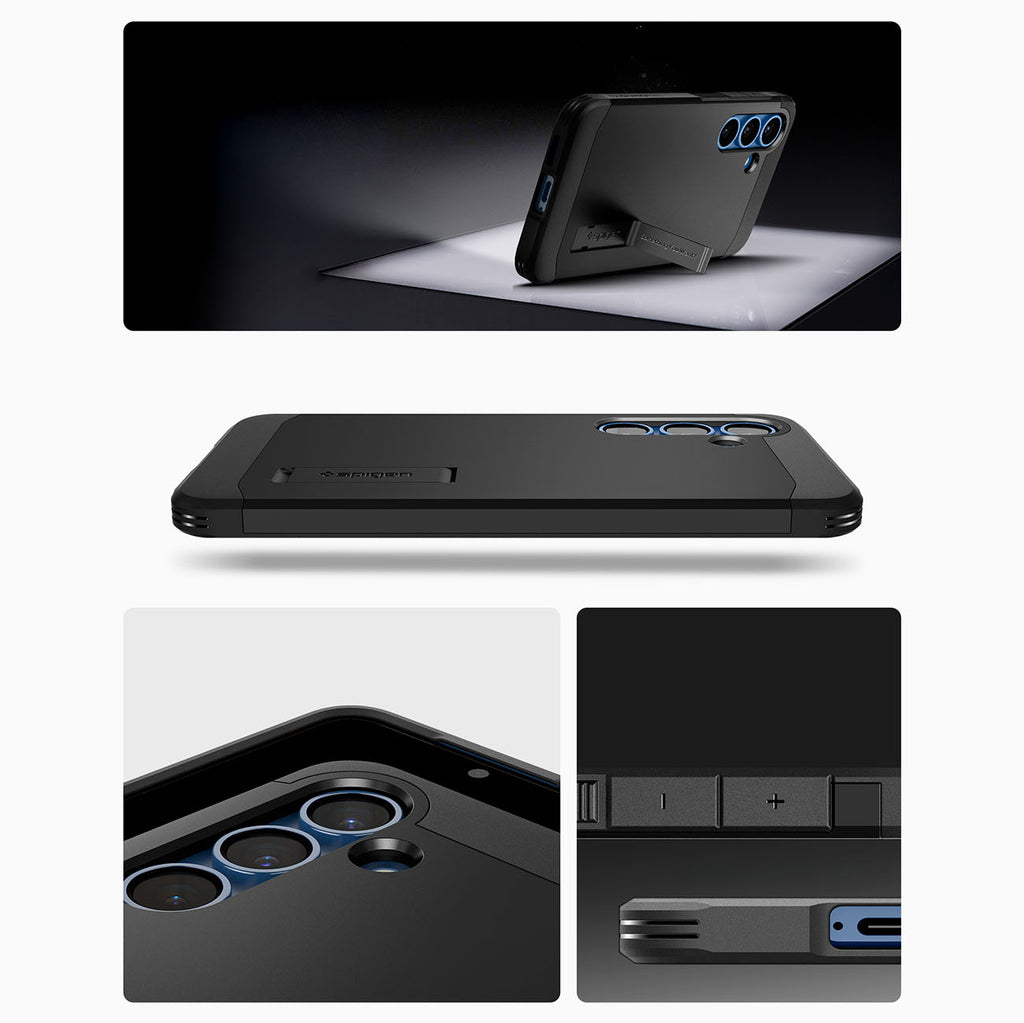 Spigen Tough Armor MagSafe dėklas Galaxy S25 – juodas
