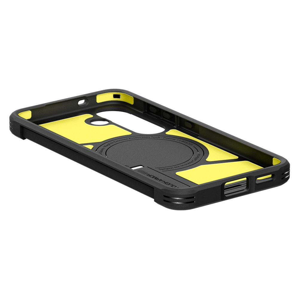 Spigen Tough Armor MagSafe dėklas Galaxy S25 – juodas