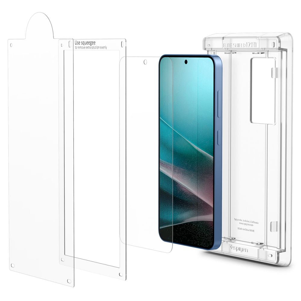 Spigen Elite Shield EZ Fit hidrogelinė plėvelė Galaxy S25 – skaidri
