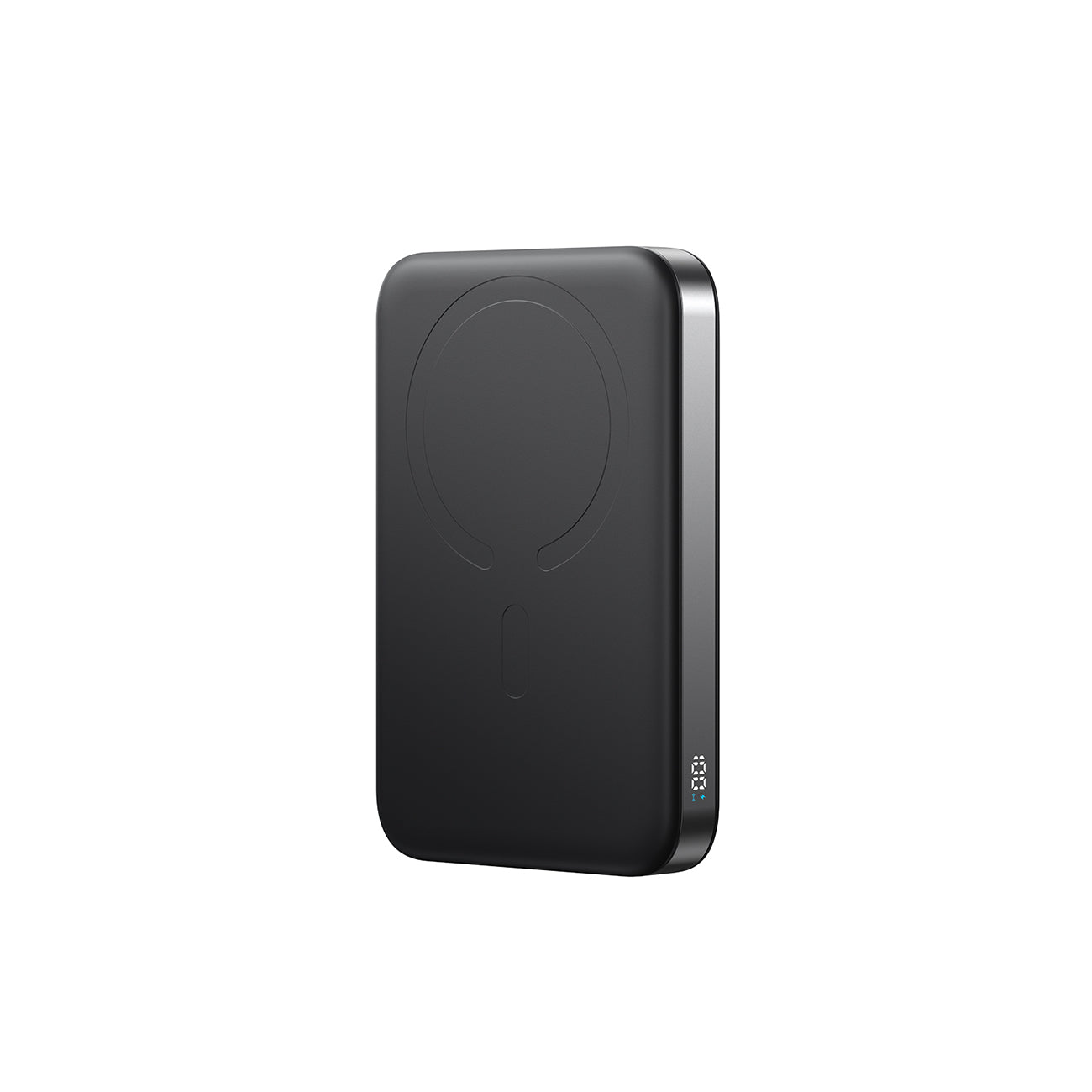 Joyroom išorinė baterija JR-PBM12 10000mAh 22.5W suderinama su MagSafe, 15W belaidis įkrovimas, su žiedo stovu - juodas