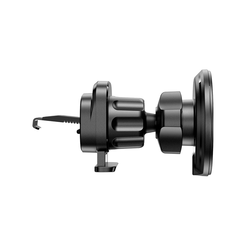 Joyroom JR-ZS412 automobilinis oro grotelių laikiklis su Qi2 15W įkrovikliu juodas