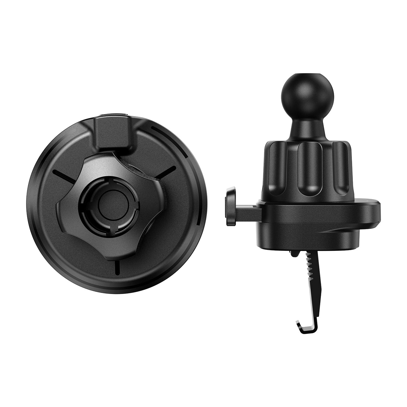 Joyroom JR-ZS412 automobilinis oro grotelių laikiklis su Qi2 15W įkrovikliu juodas