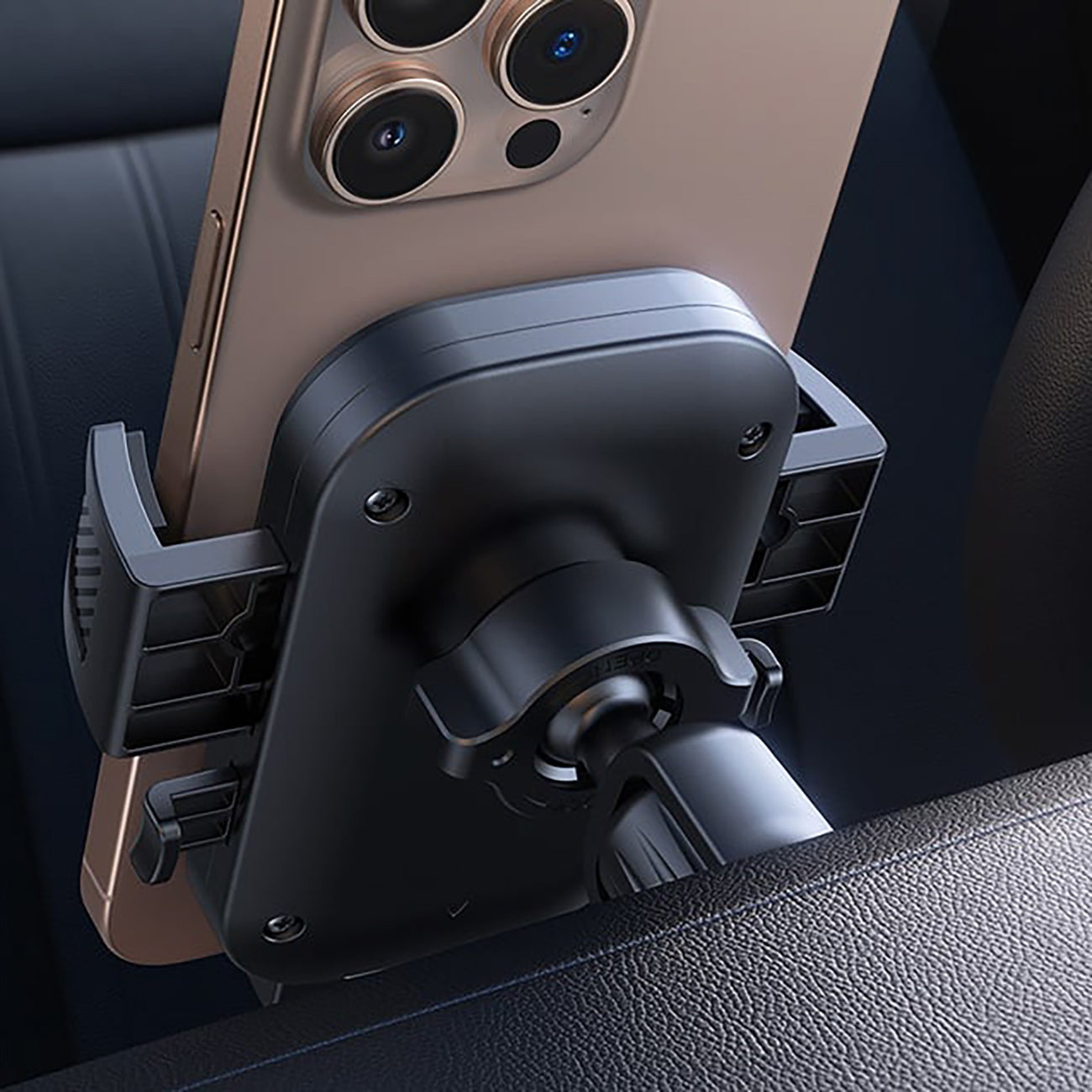 Joyroom JR-OK6 automobilinis telefono laikiklis oro grotelėms juodas