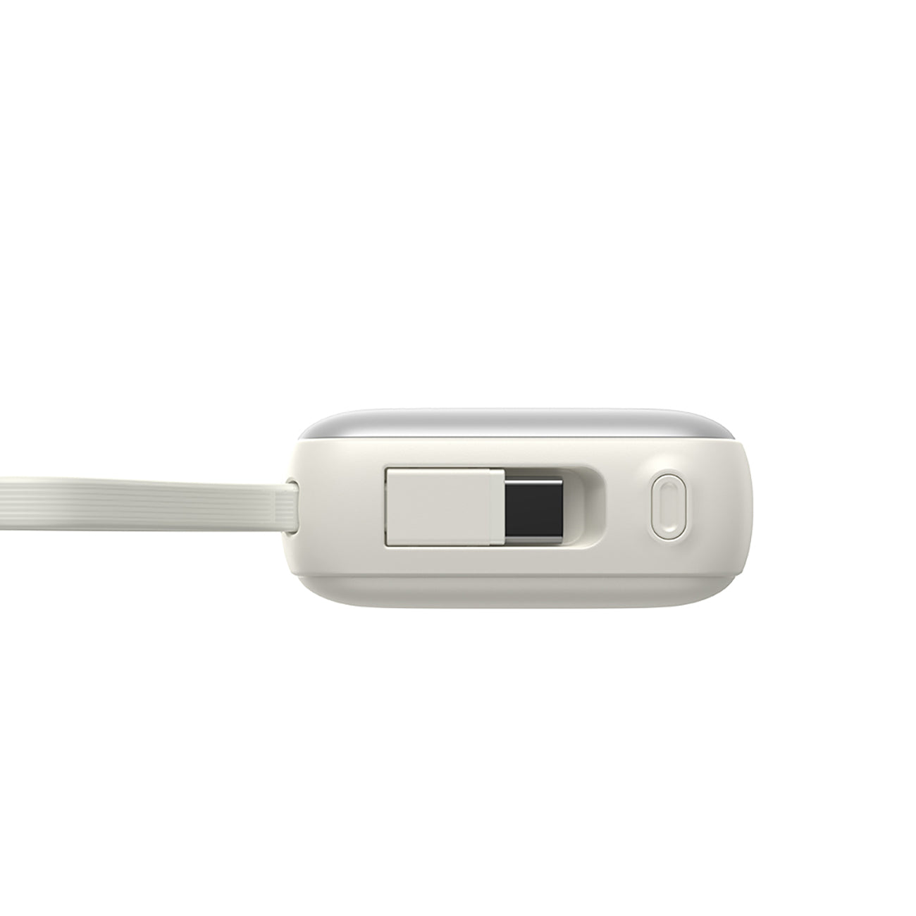 Joyroom išorinė baterija JR-PBF27 10000mAh 22.5W su integruotais USB-C ir Lightning laidais - baltas