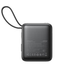 Joyroom išorinė baterija JR-PBF27 10000mAh 22.5W su integruotais USB-C ir Lightning laidais - juodas