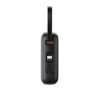 Joyroom išorinė baterija JR-PBF27 10000mAh 22.5W su integruotais USB-C ir Lightning laidais - juodas