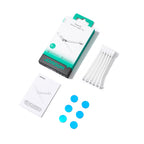 Joyroom JR-ZS422 silikoniniai laidų tvirtinimo apyrankiai su magnetu, 6 vnt. rinkinys - balta -- Cable Organizers