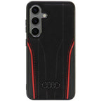 Audi odinis MagSafe dėklas Samsung Galaxy S24 – juodas/raudonas