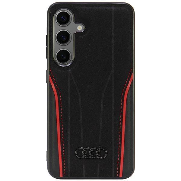 Audi odinis MagSafe dėklas Samsung Galaxy S24 – juodas/raudonas