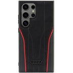 Audi odinis MagSafe dėklas S24 Ultra – juodai raudonas