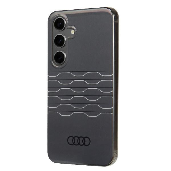 Audi IML geometrinis dėklas Galaxy S24 – juodas