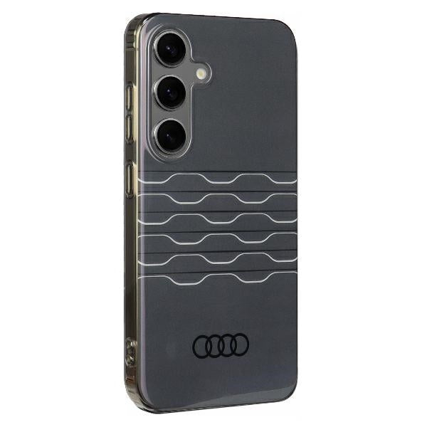 Audi IML geometrinis dėklas Galaxy S24 – juodas