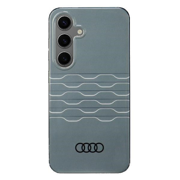 Audi IML geometrinis dėklas Samsung Galaxy S24 – pilkas