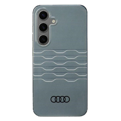 Audi IML geometrinis dėklas Samsung Galaxy S24 – pilkas