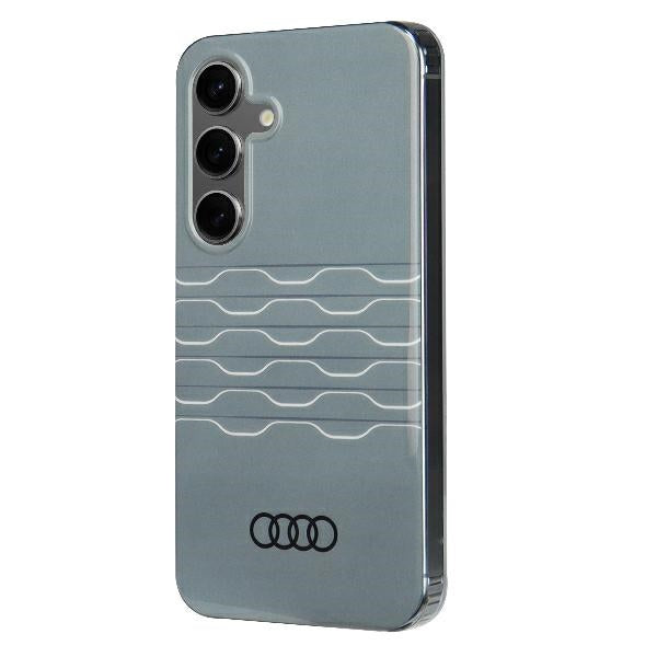 Audi IML geometrinis dėklas Samsung Galaxy S24 – pilkas