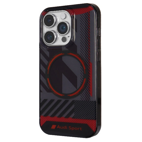 Audi MagSafe dėklas iPhone 14 Pro – juodas