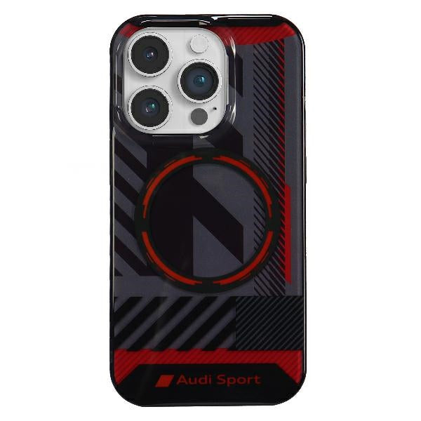 Audi MagSafe dėklas iPhone 14 Pro Max – juodas