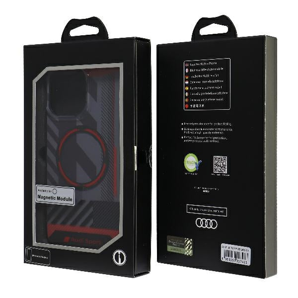 Audi MagSafe dėklas iPhone 14 Pro Max – juodas