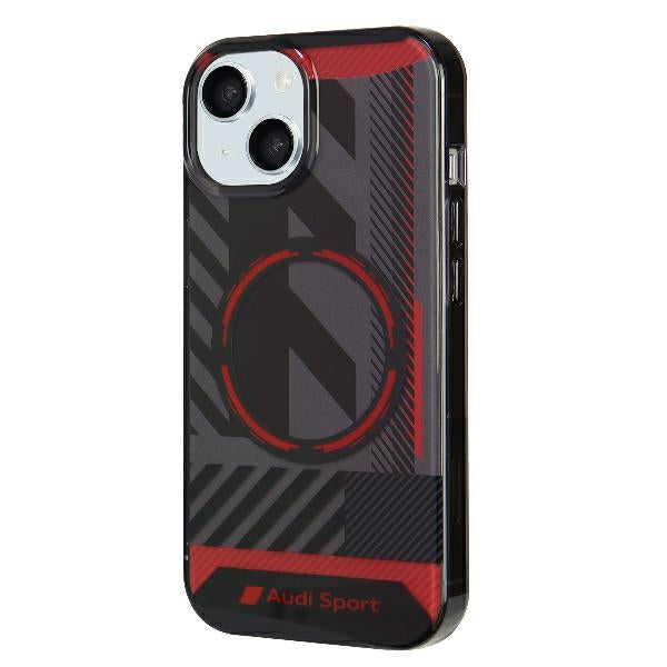 Audi IML Sport MagSafe dėklas iPhone 15/14 Plus – juodas