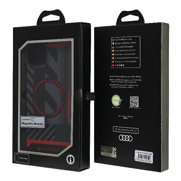 Audi IML Sport MagSafe dėklas iPhone 15/14 Plus – juodas