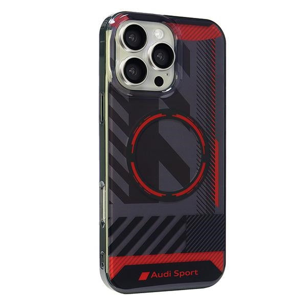 Audi MagSafe dėklas iPhone 16 Pro Max – juodas