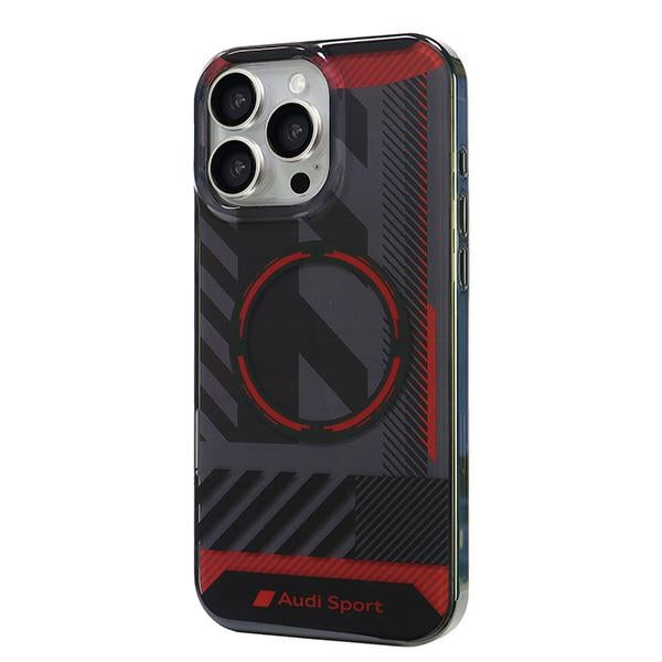 Audi MagSafe dėklas iPhone 16 Pro Max – juodas