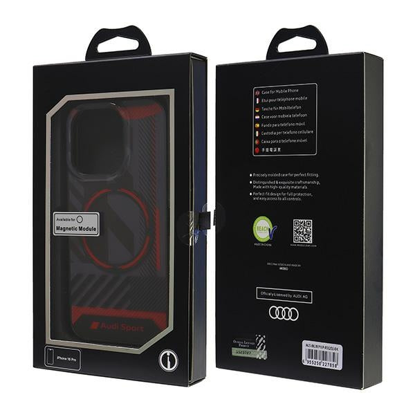 Audi MagSafe dėklas iPhone 16 Pro – juodas -- iPhone 16 Pro