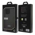 Audi MagSafe dėklas iPhone 16 Pro – juodas