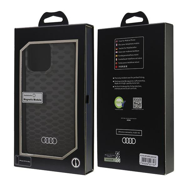 Audi MagSafe dėklas iPhone 16 Pro Max – juodas