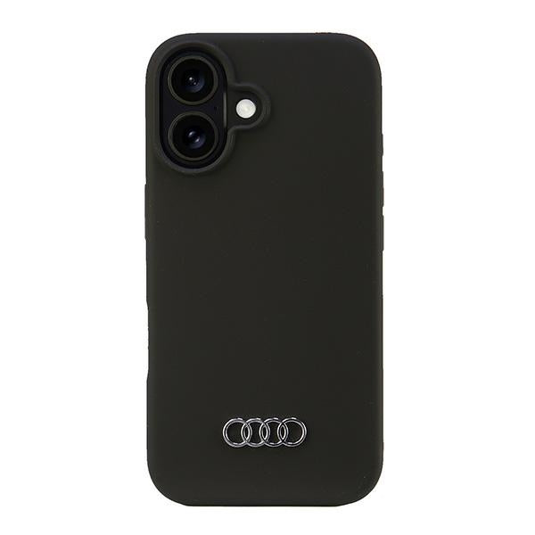 Audi silikoninis dėklas iPhone 16 6,1" – juodas