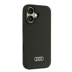 Audi silikoninis dėklas iPhone 16 6,1" – juodas