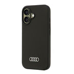Audi silikoninis dėklas iPhone 16 6,1" – juodas