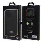 Audi silikoninis dėklas iPhone 16 6,1" – juodas