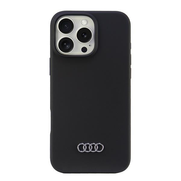 Audi silikoninis dėklas iPhone 16 Pro Max – juodas