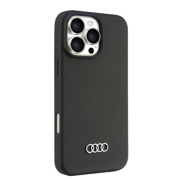 Audi silikoninis dėklas iPhone 16 Pro Max – juodas