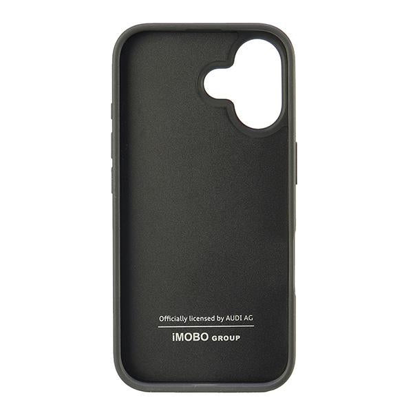 Audi Synthetic Leather dėklas iPhone 16 – juodas
