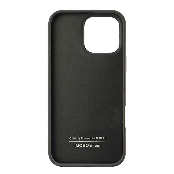 Audi Synthetic Leather dėklas iPhone 16 Pro Max – juodas