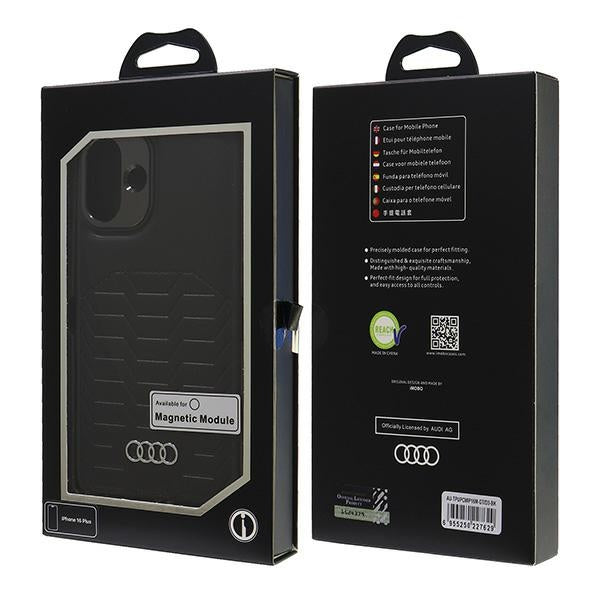 Audi MagSafe dėklas iPhone 16 Plus 6,7" – juodas