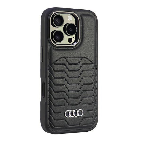 Audi MagSafe dėklas iPhone 16 Pro 6.3" – juodas