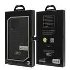 Audi MagSafe dėklas iPhone 16 Pro 6.3" – juodas