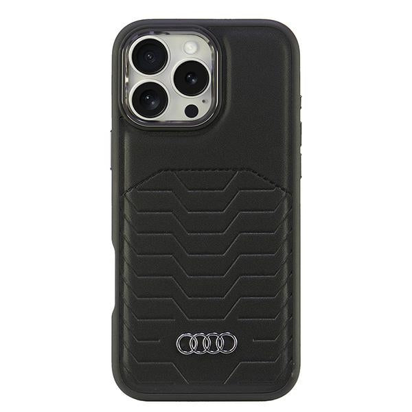 Audi MagSafe dėklas iPhone 16 Pro Max – juodas