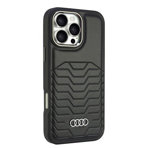 Audi MagSafe dėklas iPhone 16 Pro Max – juodas