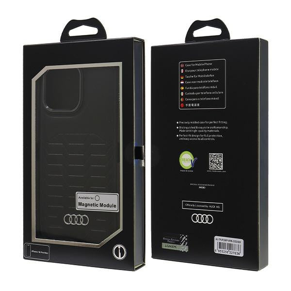 Audi MagSafe dėklas iPhone 16 Pro Max – juodas