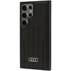 Audi sintetinės odos MagSafe dėklas Galaxy S24 Ultra – juodas