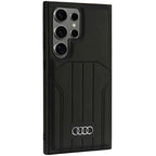 Audi sintetinės odos MagSafe dėklas Galaxy S24 Ultra – juodas