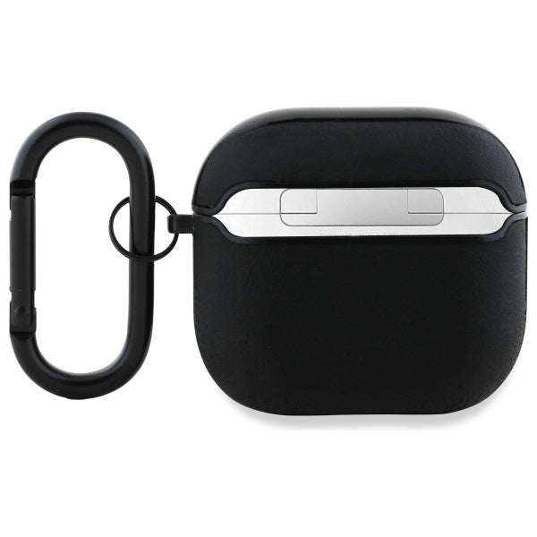 BMW dėklas AirPods 4 – natūrali oda, juodas