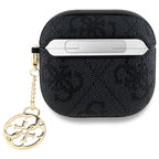 Guess GUA4G4GSMK AirPods 4 dėklas juodas/juodas 4G Charm Collection -- AirPods 4
