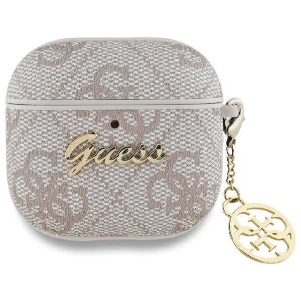 Guess GUA4G4GSMP AirPods 4 dėklas rožinis/rožinis 4G Charm Collection -- AirPods 4